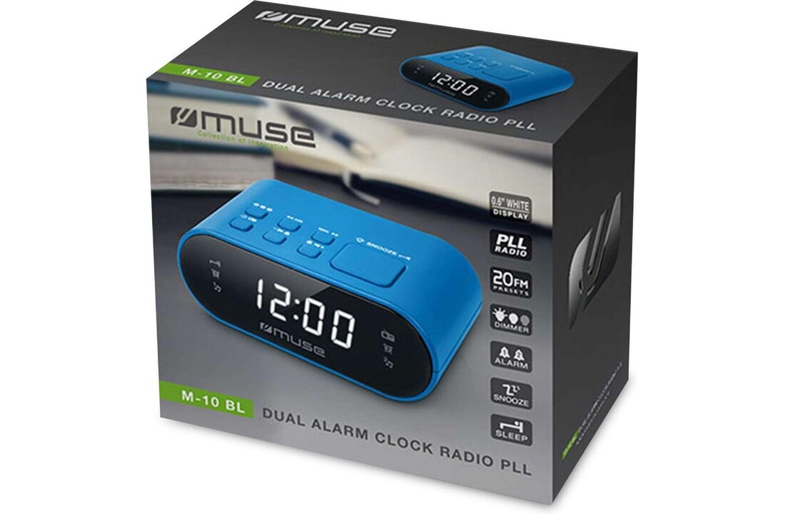 Muse M-10 BL - Wekkerradio
