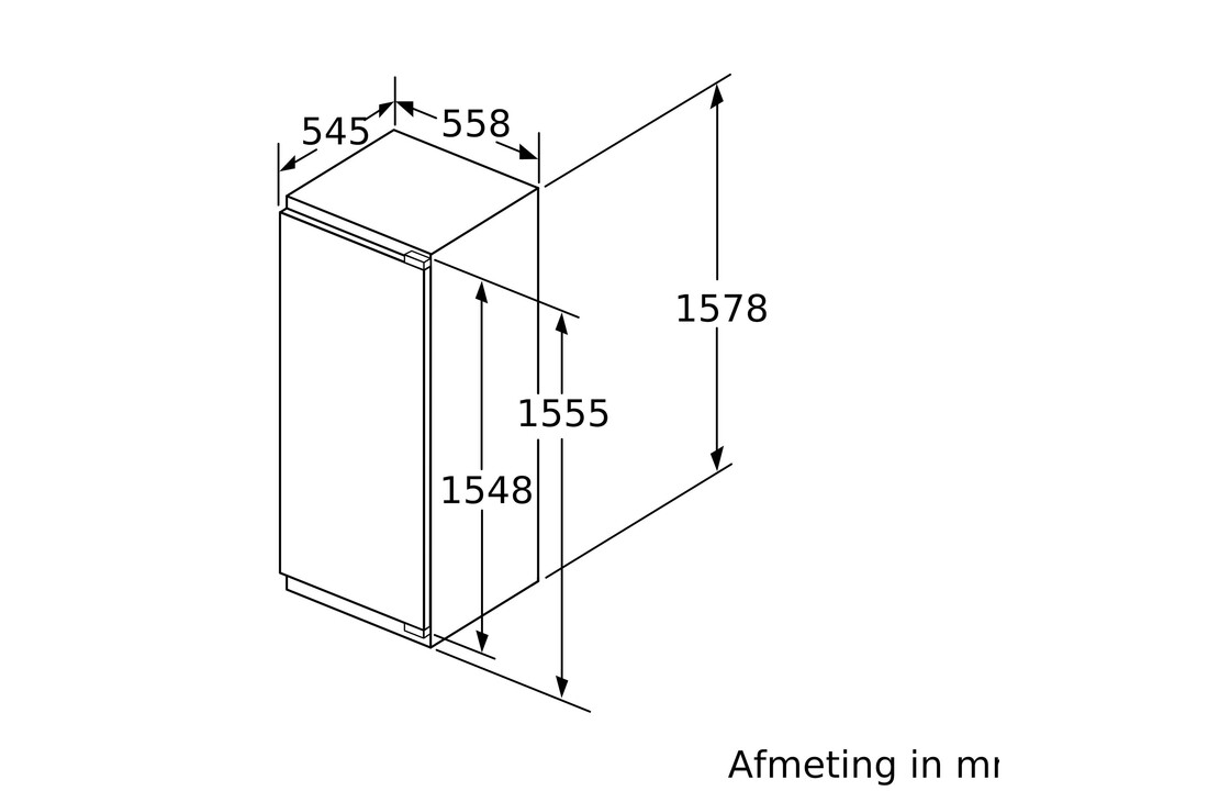 Siemens KI72LADE0 - Inbouw koelkast