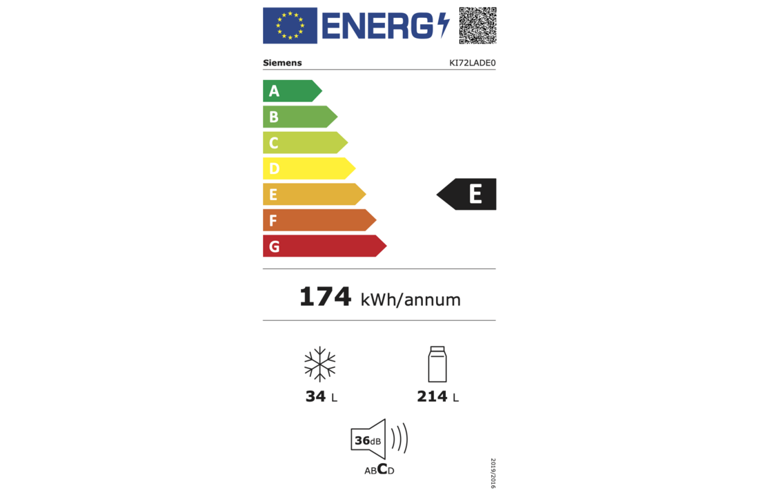 Siemens KI72LADE0 - Inbouw koelkast