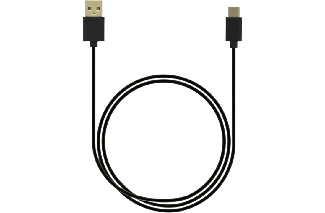 Grab 'n Go USB-A naar USB-C Kabel 1 Meter Zwart