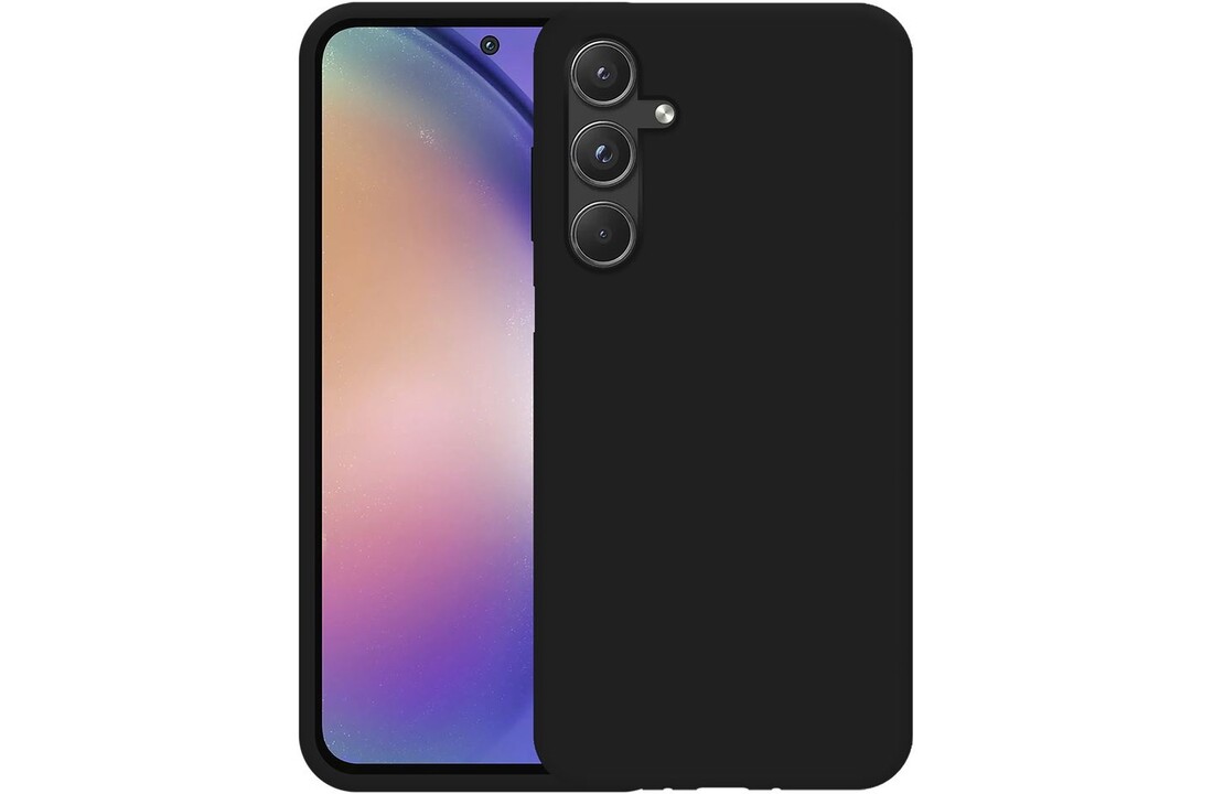 Just In Case Samsung Galaxy A55 TPU Rubber Case Zwart - Beschermhoes