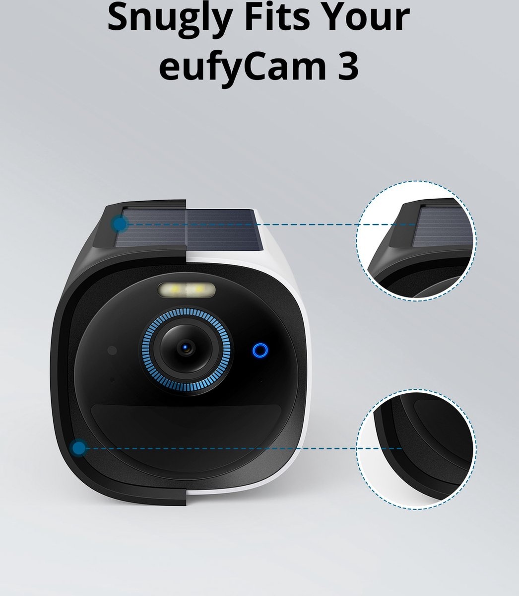 Eufy eufyCam 3 Skin Zwart (2-pack)
