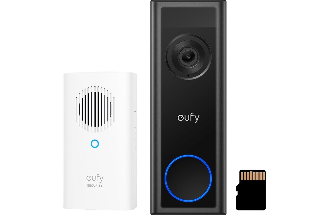 Eufy Video Doorbell C31 voordeelbundel (Deurbel + Chime + SD kaart) - Deurbel