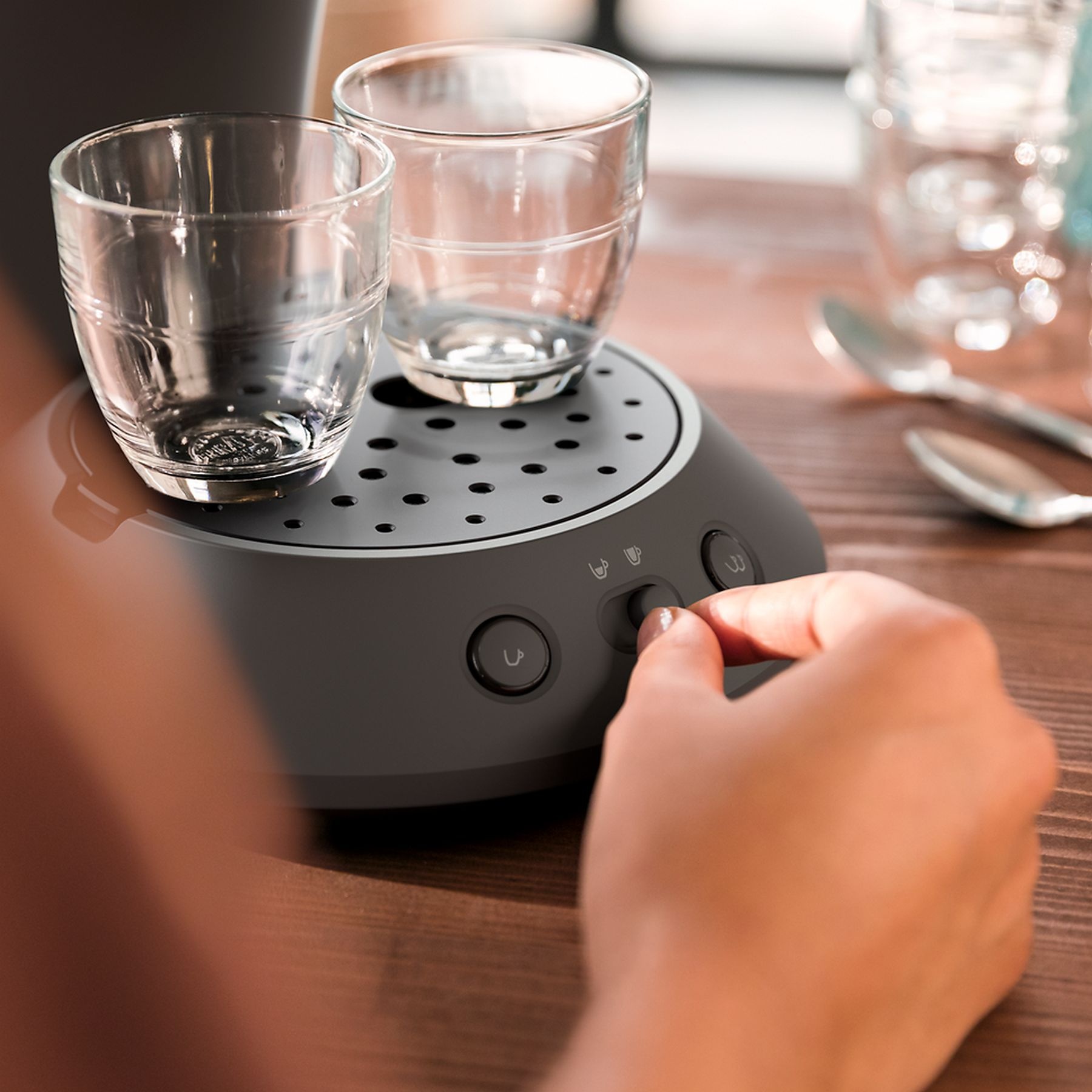 Philips Senseo Original Plus CSA210/50 (kasjmiergrijs) - Koffiepadmachine.