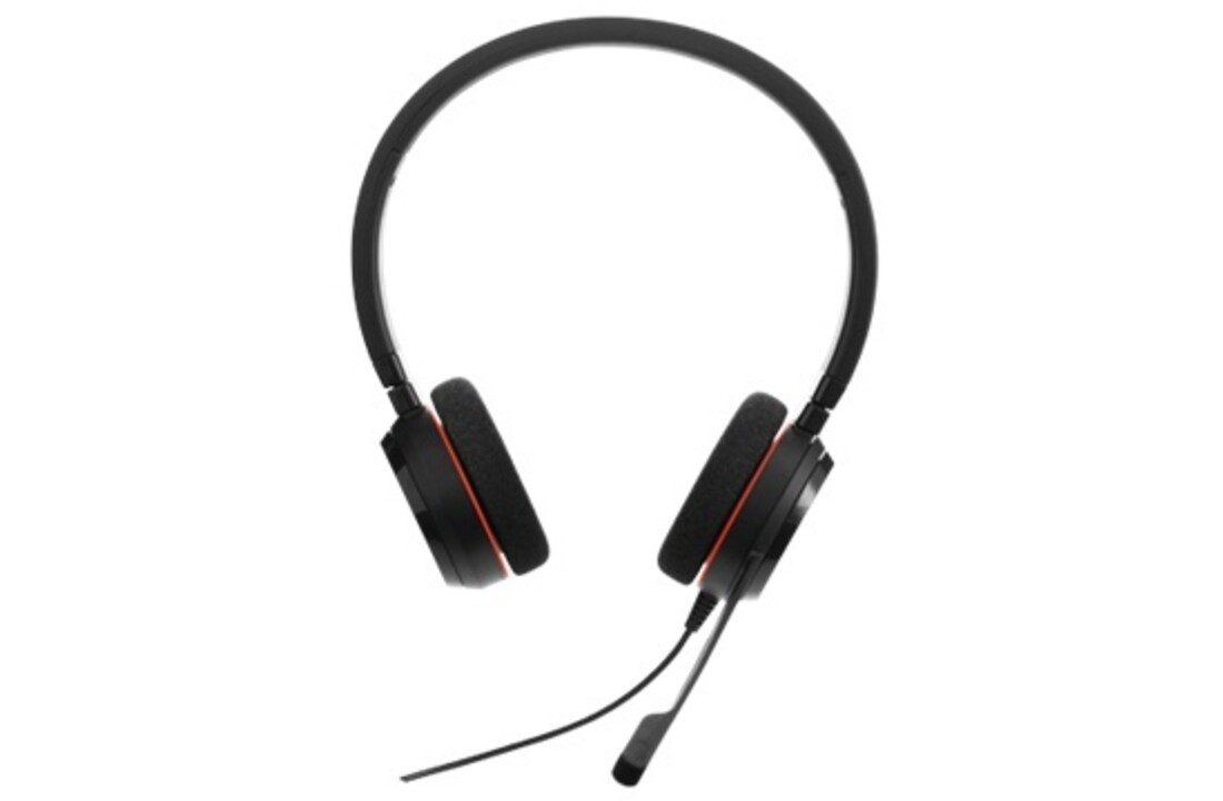 Jabra Evolve 20 MS Stereo (Zwart/Rood) - Headset