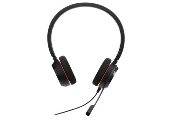 Jabra Evolve 20 MS Stereo (Zwart/Rood) - Headset