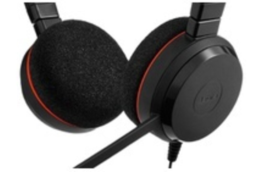 Jabra Evolve 20 MS Stereo (Zwart/Rood) - Headset