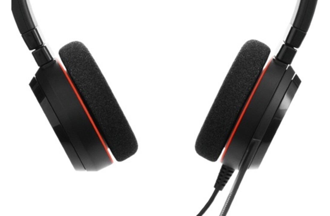 Jabra Evolve 20 MS Stereo (Zwart/Rood) - Headset