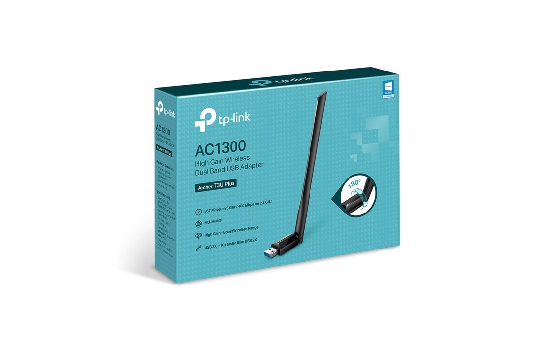 TP-Link Archer T3U Plus USB WiFi Adapter - Adapter