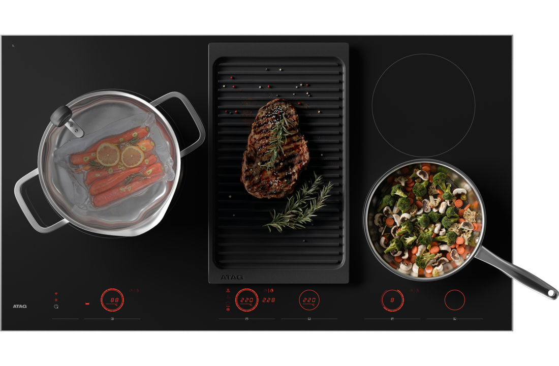 ATAG HI29571SV - Celcius inbouw inductie kookplaat 90 cm.