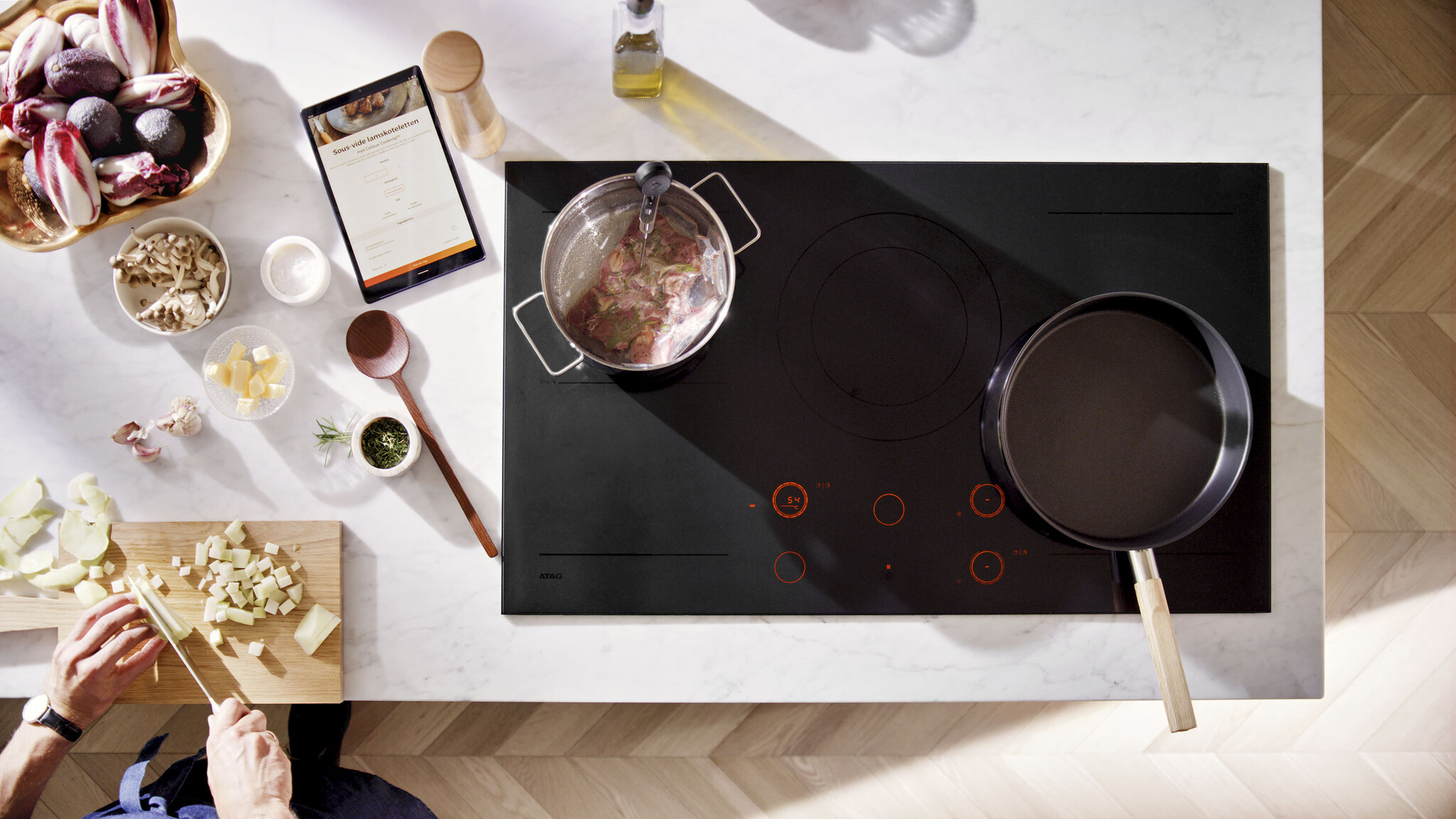 ATAG HI29571SV - Celcius inbouw inductie kookplaat 90 cm.