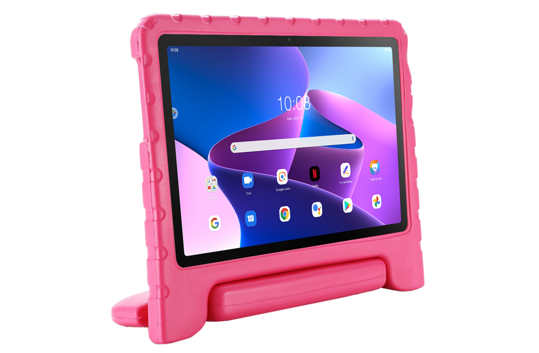 Just in Case Lenovo Tab M10 Gen 3 Classic Kids Case Roze - Beschermhoes