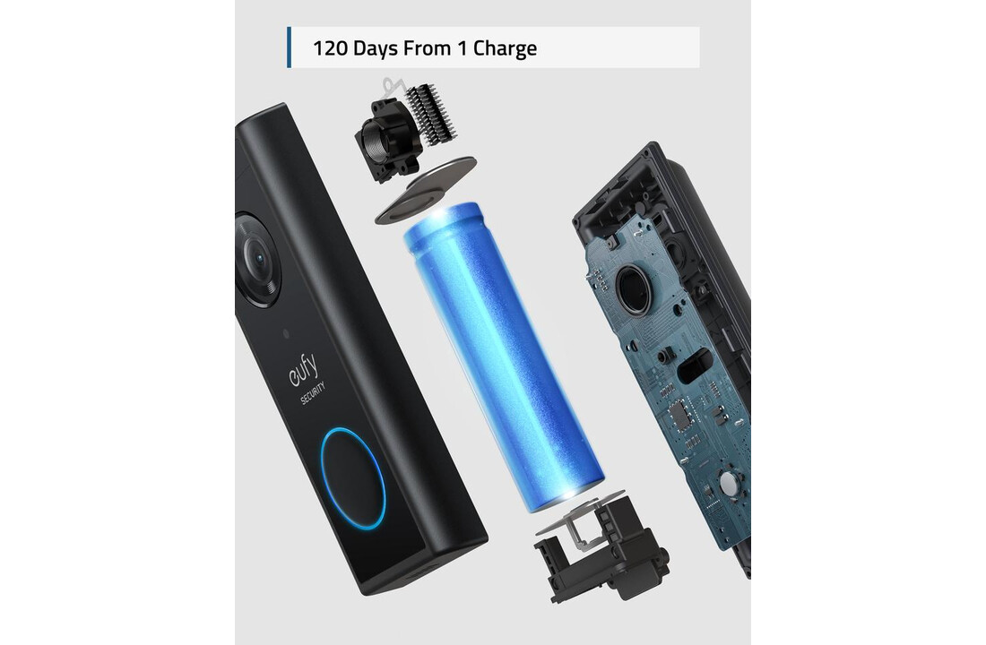 Eufy Video Doorbell Battery Slim + Chime - Deurbel
