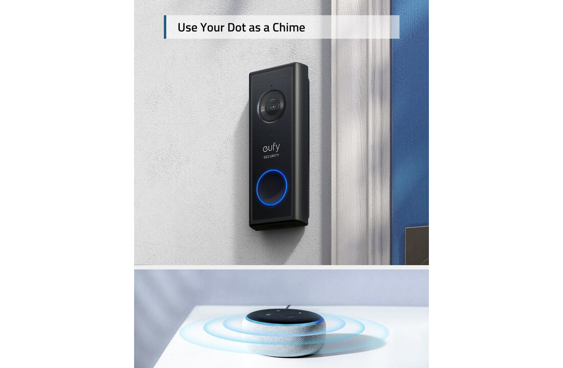Eufy Video Doorbell Battery Slim + Chime - Deurbel