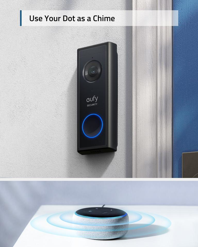 Eufy Video Doorbell Battery Slim + Chime - Deurbel