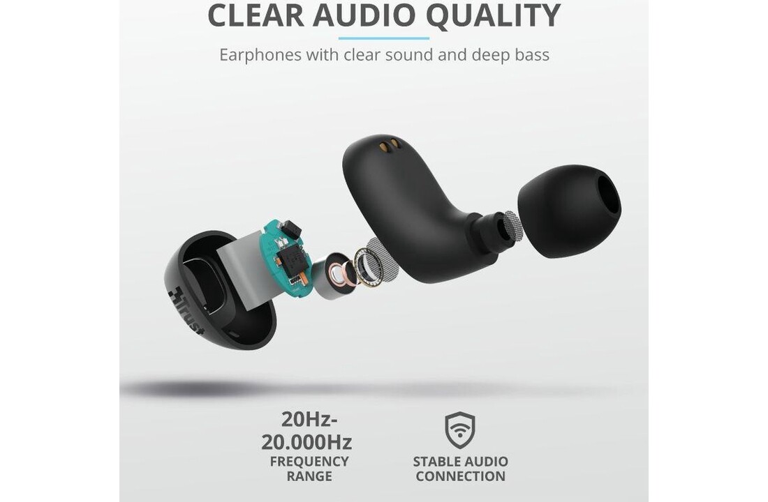 Trust Nika Compact - Draadloze oordopjes