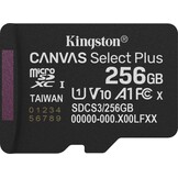 Kingston Canvas Select Plus Gen. 3 microSDXC 256GB met SD-adapter - Micro SD kaart