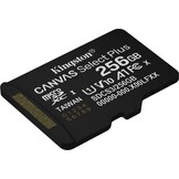 Kingston Canvas Select Plus Gen. 3 microSDXC 256GB met SD-adapter - Micro SD kaart