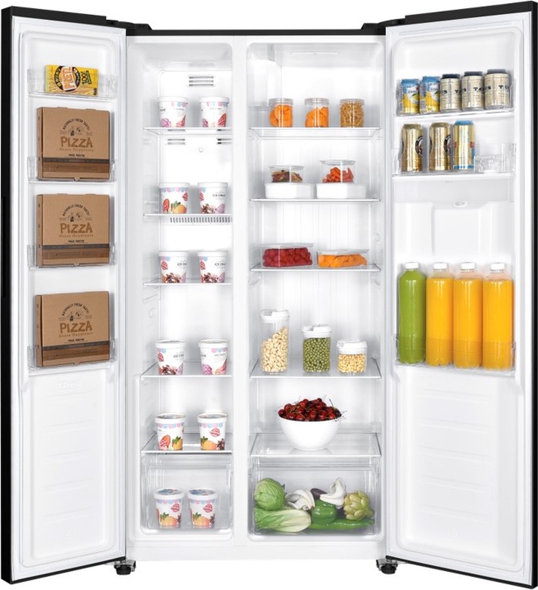 Exquisit SBS239-WS-EB - Amerikaanse koelkast.