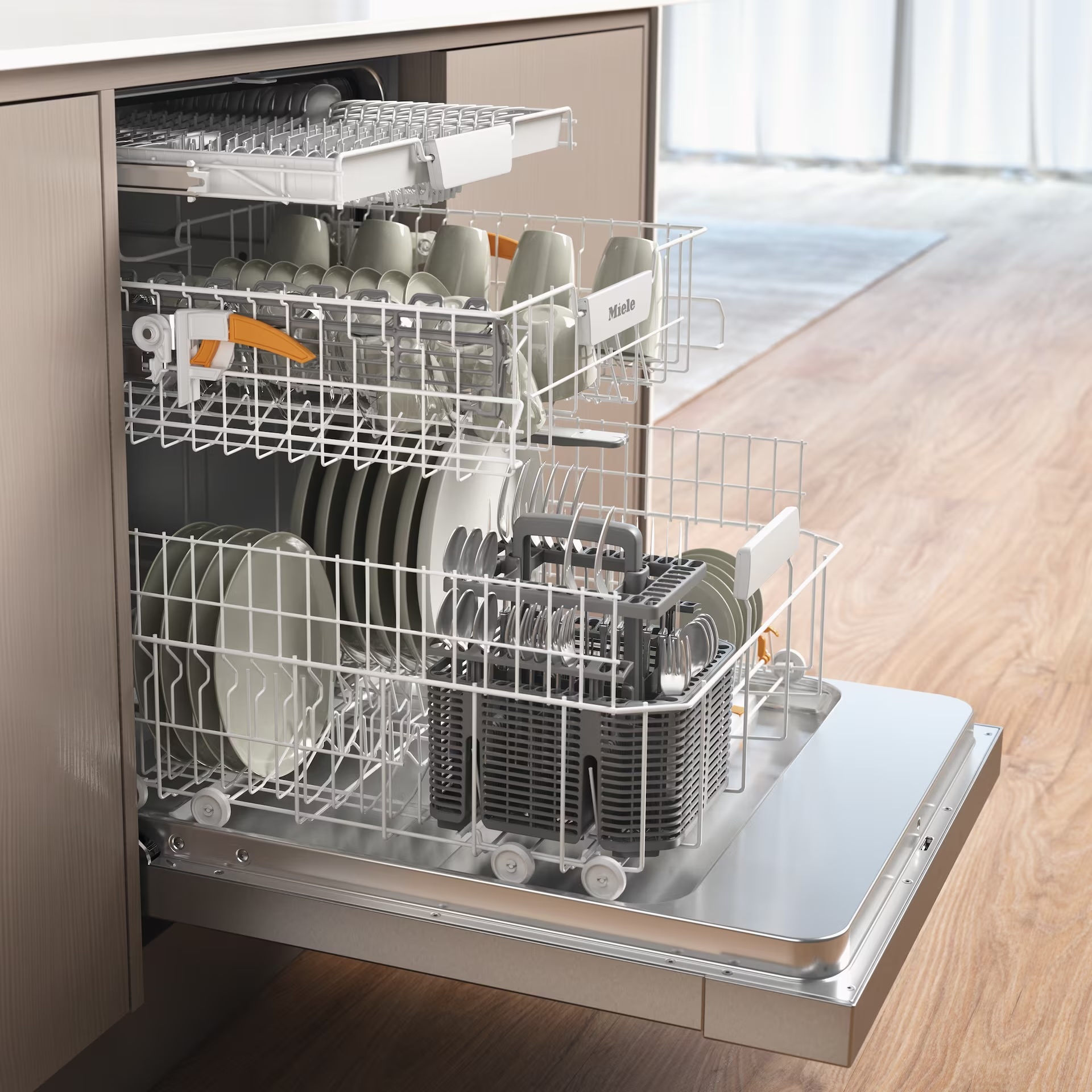 Miele G 5632 SCU CleanSteel - onderbouw vaatwasser.