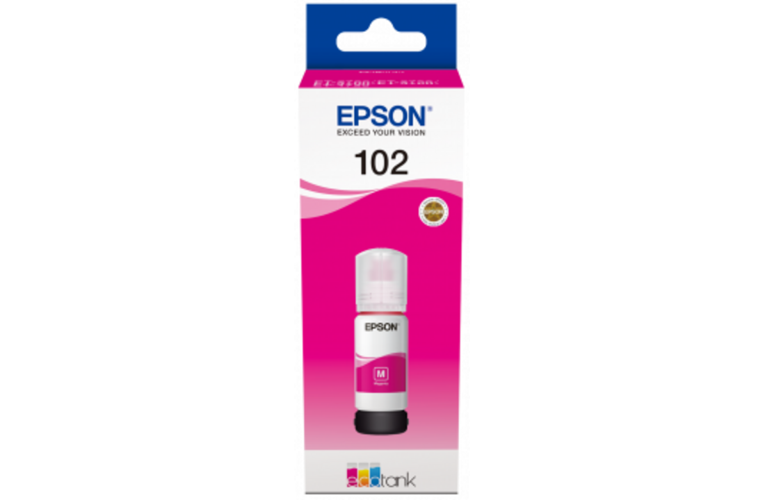 Epson Inktflesje Ecotank 102 Magenta - Inktcartridge