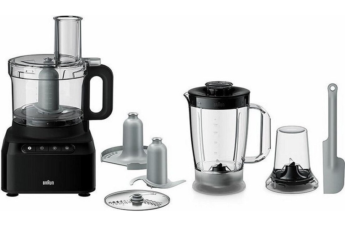 Braun PureEase FP 3132 BK - Foodprocessor
