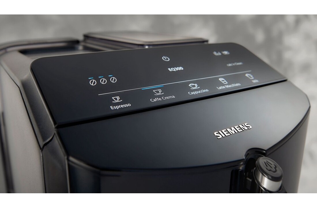Siemens EQ300 TF301E09 Piano Black - Koffiemachine