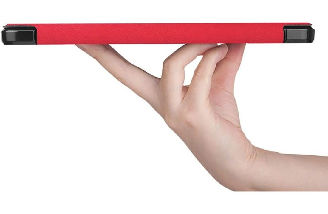 Just in Case Samsung Galaxy Tab S7 TriFold Smart Book Case Pen Slot Rood - Beschermhoes