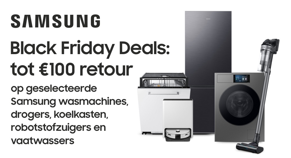Samsung Black Friday Deals: tot €100 retour