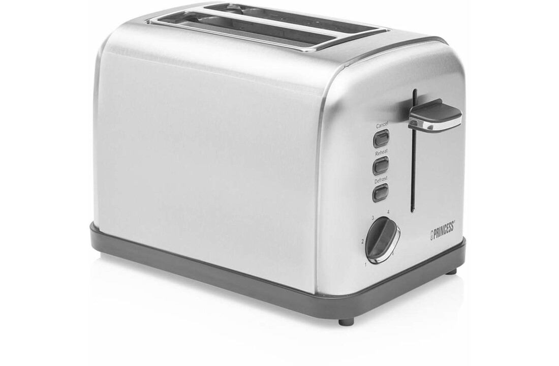 Princess 142354 Toaster Steel Style 2 - Broodrooster