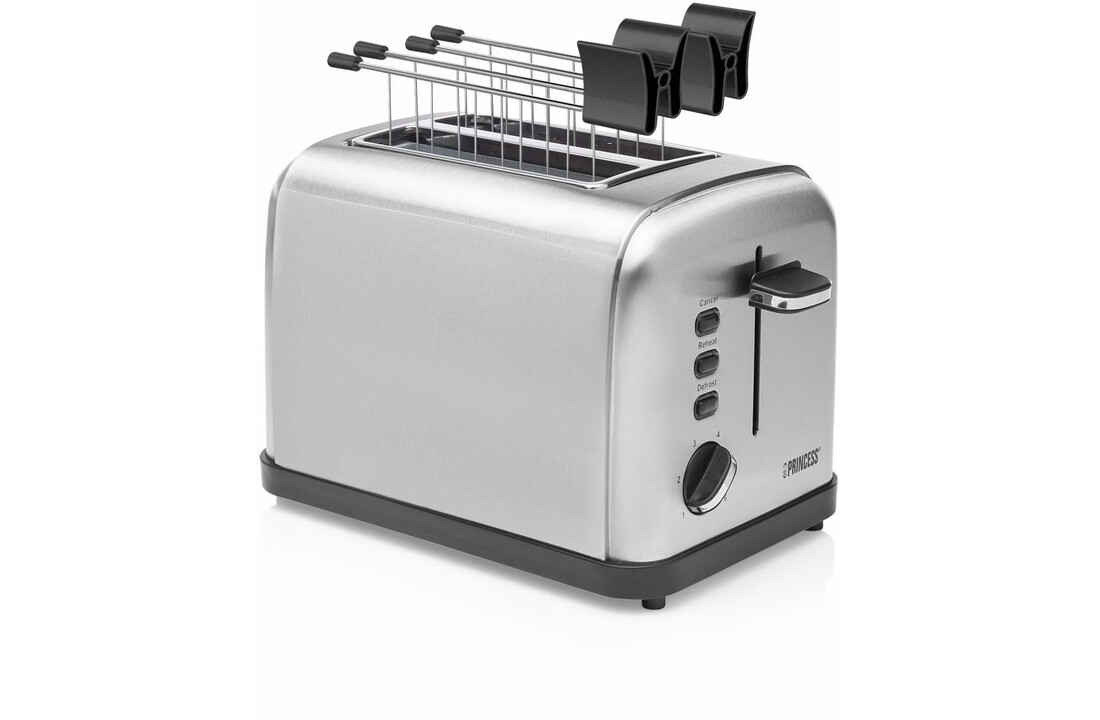 Princess 142354 Toaster Steel Style 2 - Broodrooster