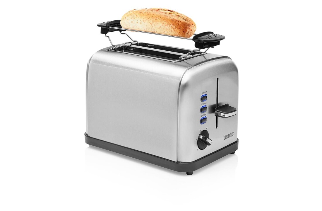 Princess 142354 Toaster Steel Style 2 - Broodrooster