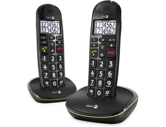 Doro PhoneEasy 110 Duo Zwart - Senioren telefoon