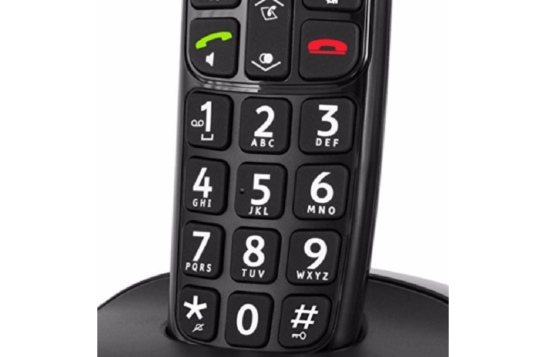 Doro PhoneEasy 110 Duo Zwart - Senioren telefoon