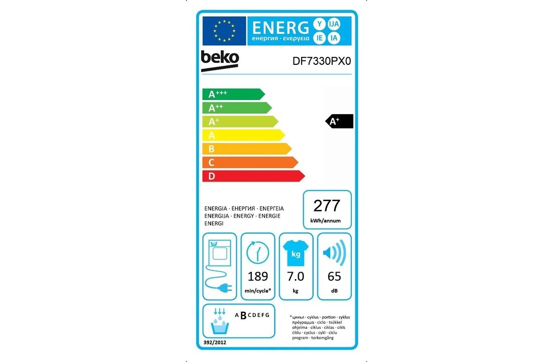Beko DF7330PX0 - Warmtepompdroger