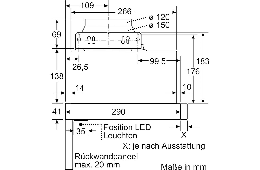 Bosch DFL064A52 - Vlakscherm afzuigkap