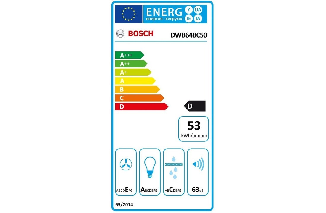 Bosch DWB64BC50 - Wandschouw afzuigkap