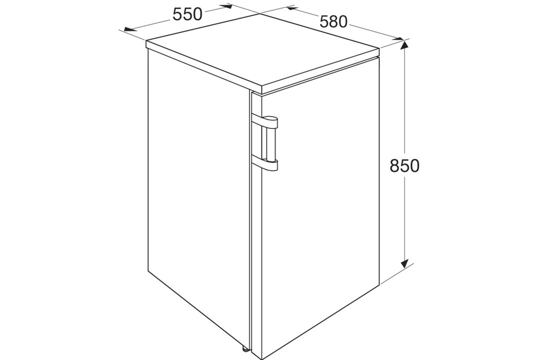 ETNA KKV655WIT - Tafelmodel koelkast