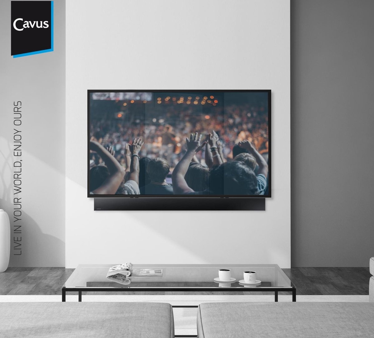 Cavus SBU01 Universele Soundbar muurbeugel - Muurbeugel