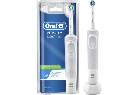 Oral-B Vitality 100 Cross Action Wit D100.413 - Elektrische tandenborstel