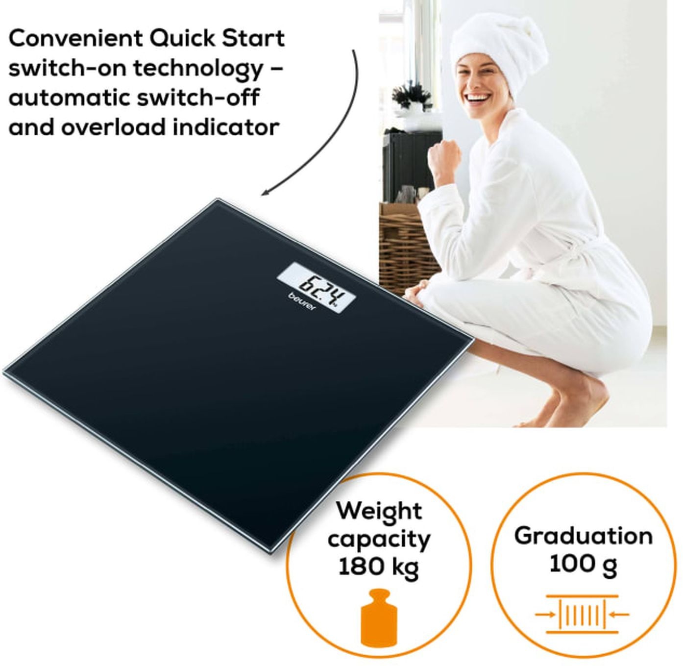 Beurer GS 10 Black - Personenweegschaal