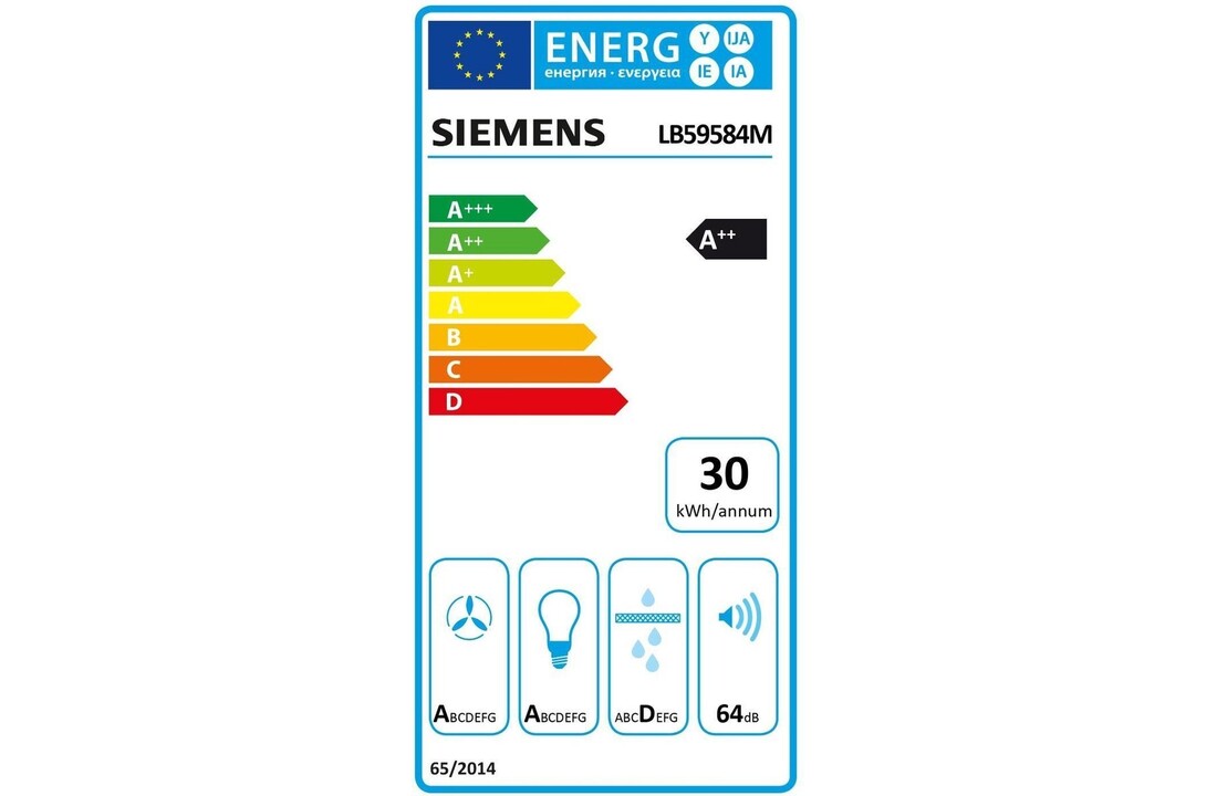 Siemens LB59584M - Inbouw afzuigkap
