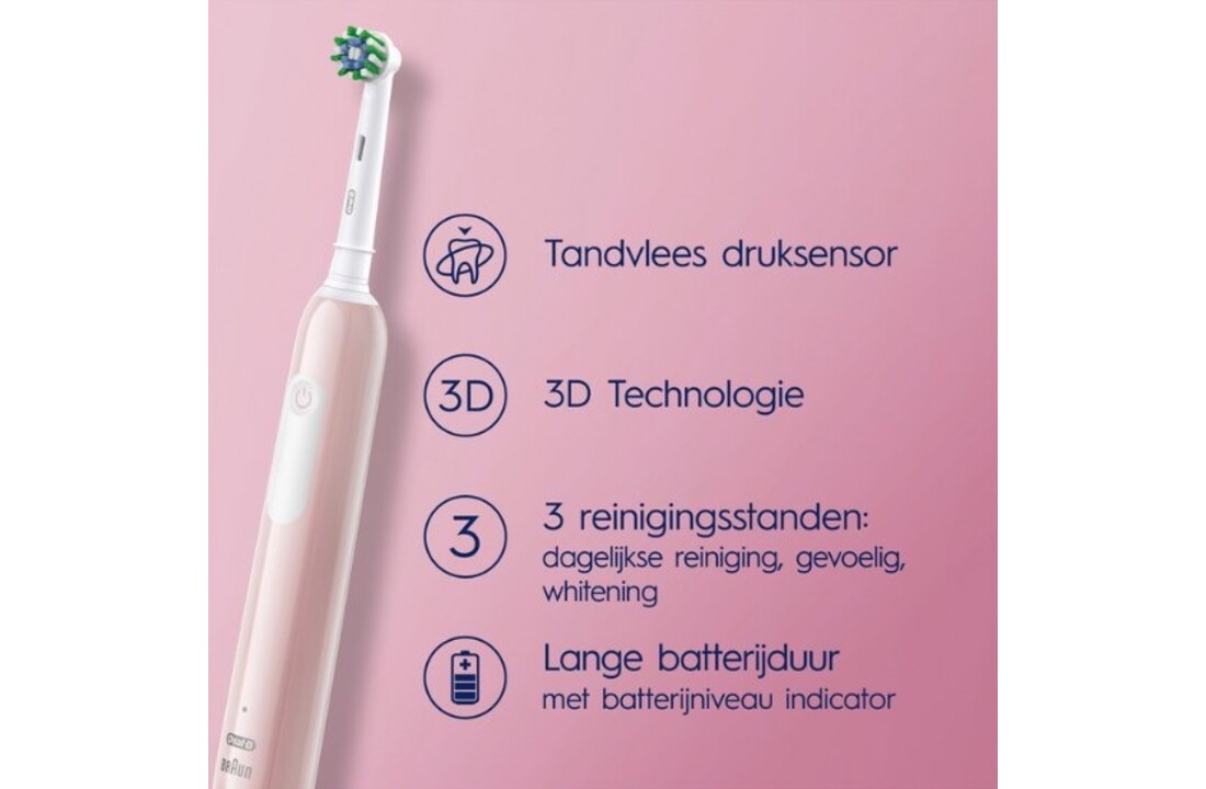Oral-B Pro Series 1 Pink - Elektrische tandenborstel