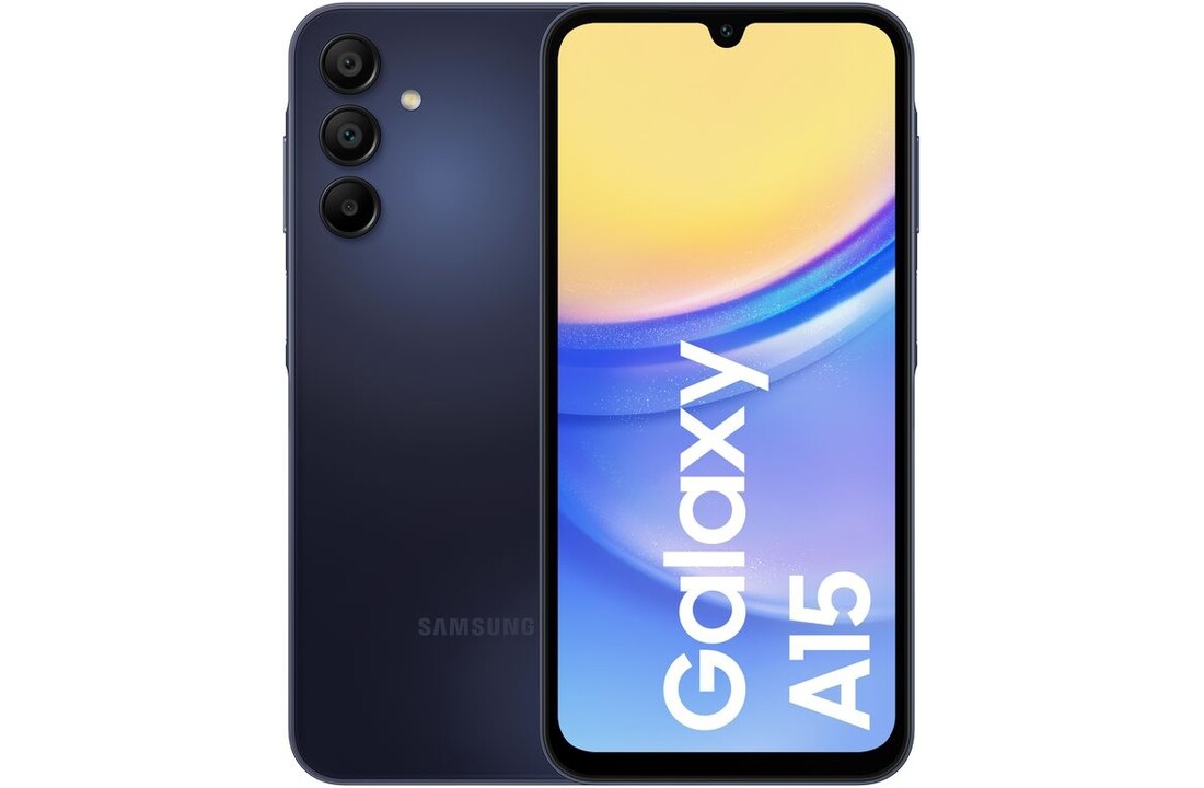 Samsung Galaxy A15 4G 128GB Blauw Zwart - Mobiele telefoon