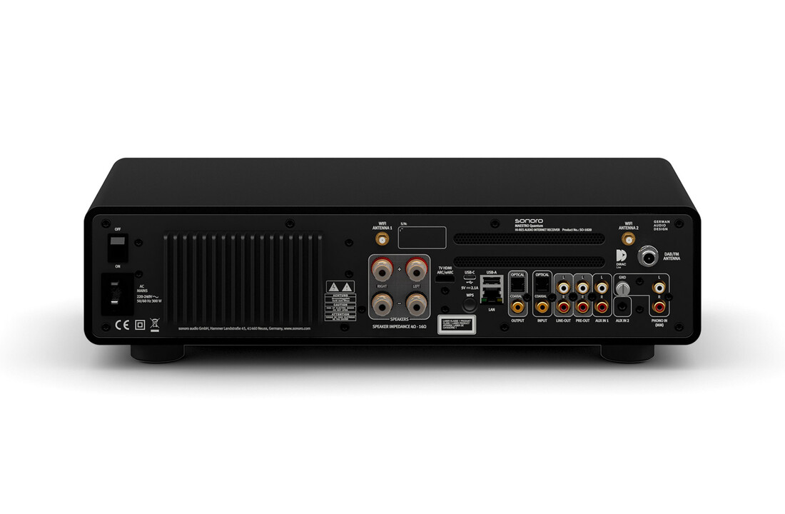 Sonoro MAESTRO Quantum Mat zwart - Receiver