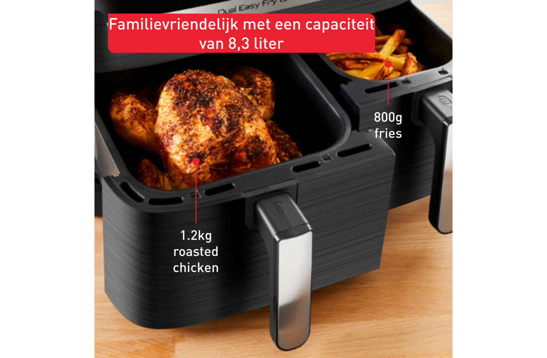 Tefal Easy Fry & Grill Dual EY905D 8.3L XXL - Hetelucht friteuse
