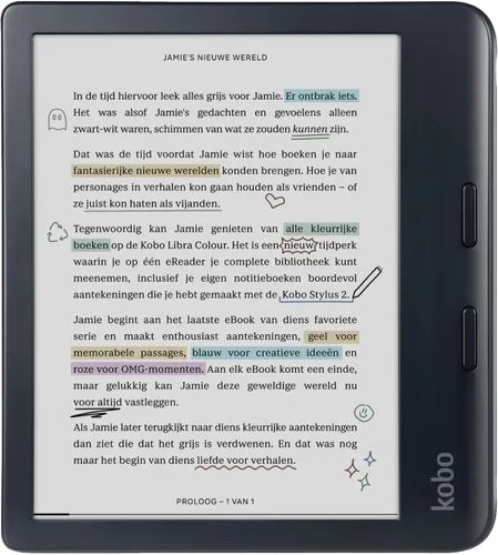 Kobo Libra Colour Zwart - E-reader.