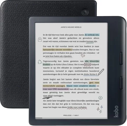Kobo Libra Colour Zwart - E-reader.