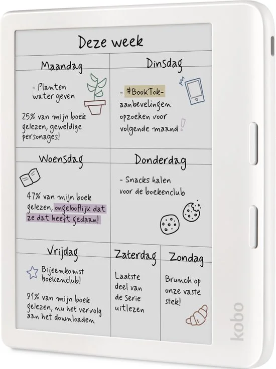 Kobo Libra Colour Wit - E-reader.