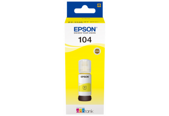 Epson Inktflesje Ecotank 104 Yellow - Inktcartridge